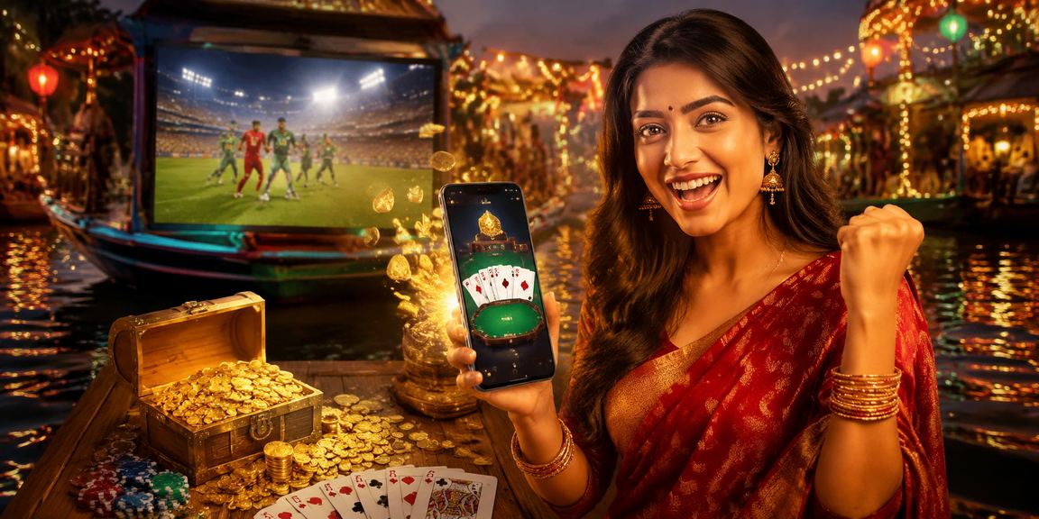 Rummy game scene at a Barisal night market