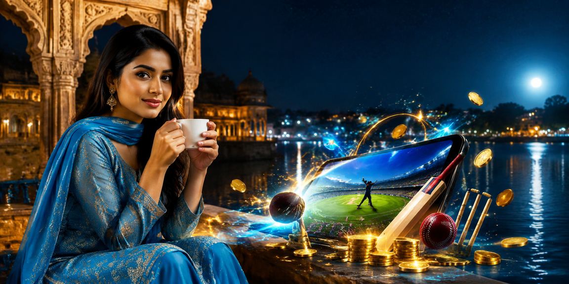 কুমিল্লায় সালোয়ার কামিজ পরিহিত ব্যবহারকারী ক্রিকেট বেটিং করছেন