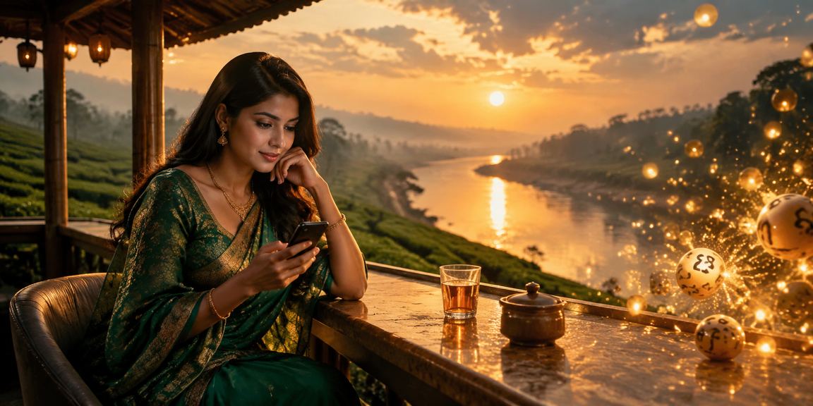 রংপুরের চা বাগানে লটারি টাইপের গেম উপভোগ করছেন একজন বাংলাদেশি ব্যবহারকারী