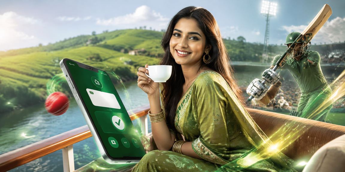 সিলেটের চা বাগান এলাকায় ক্রিকেট বেটিং করছেন একজন ব্যবহারকারী